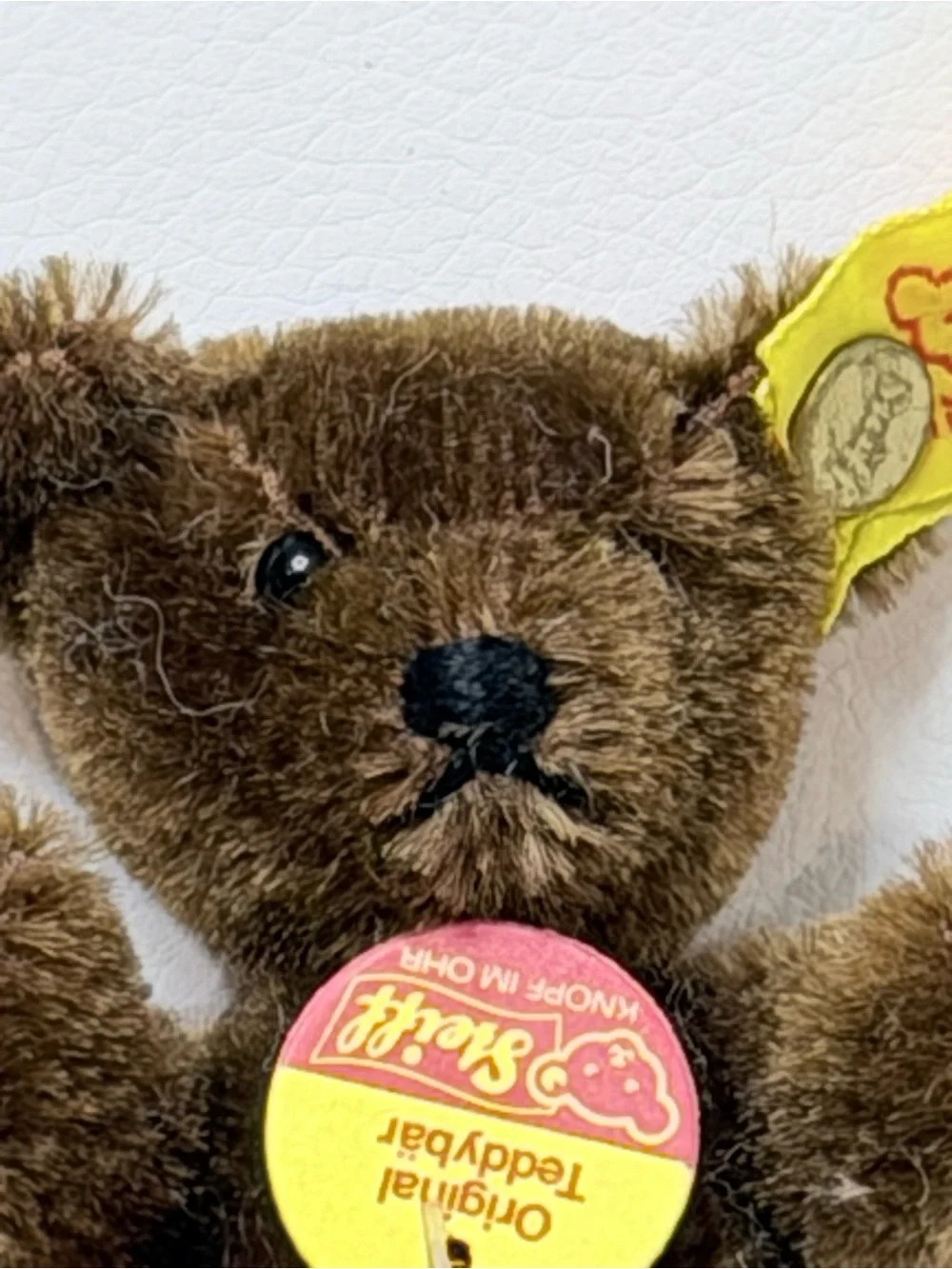Vintage Steiff Miniature Mohair Teddy Bear 0206/10 Chocolate Brown 1984 NWT